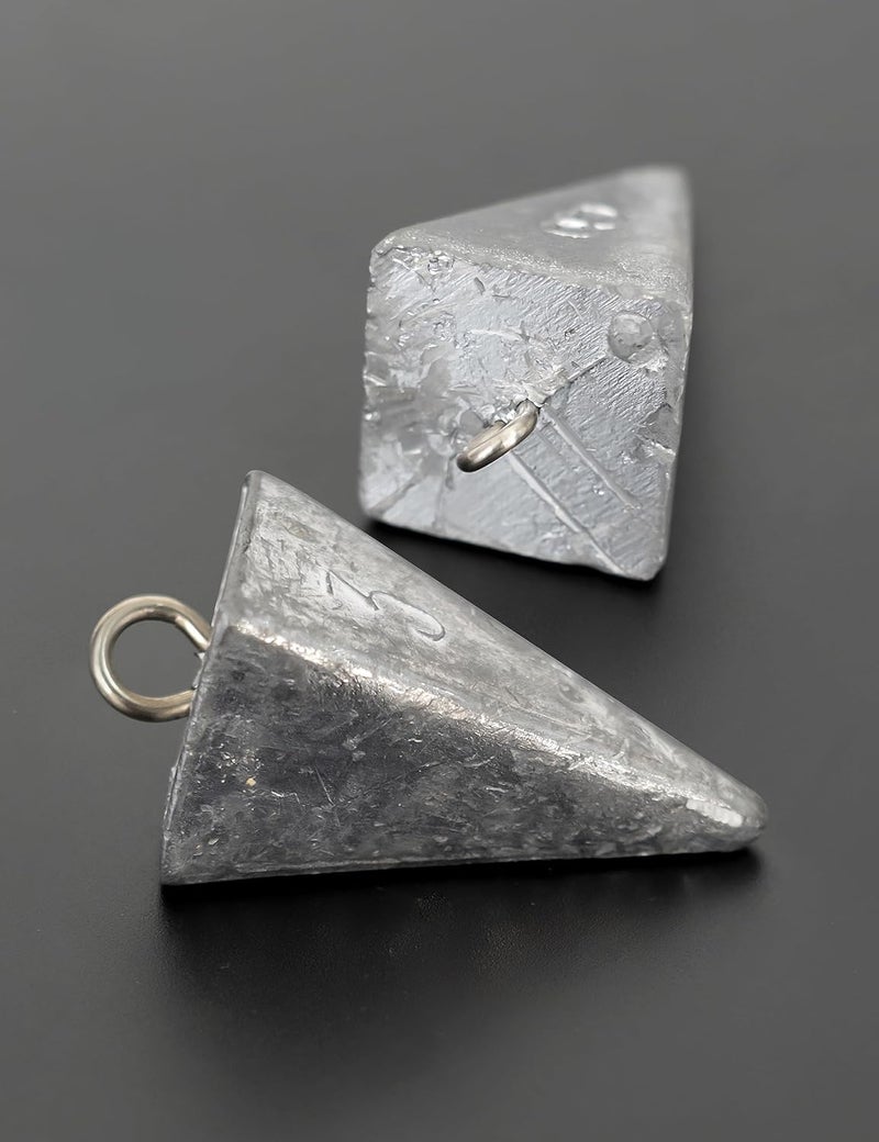 BLUEWING Pyramid Sinkers Lead Fishing Weights 1oz,2oz,3oz,5oz,8oz,10oz,12oz,16oz,32oz for Saltwater - Image 4